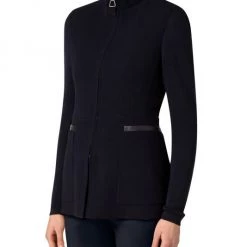 Akris Faux-Leather-Trim Zip-Up Jacket -Akris Sales Shop unnamed file 710