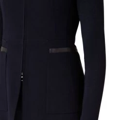 Akris Faux-Leather-Trim Zip-Up Jacket -Akris Sales Shop unnamed file 712