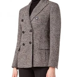 Akris Tweed Double-Breasted Jacket -Akris Sales Shop unnamed file 726