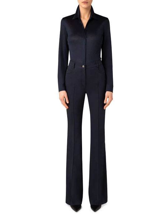 Akris Jersey Silk Fitted Shirt 4 Akris Jersey Silk Fitted Shirt - Image 2