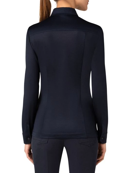 Akris Jersey Silk Fitted Shirt 7 Akris Jersey Silk Fitted Shirt - Image 5