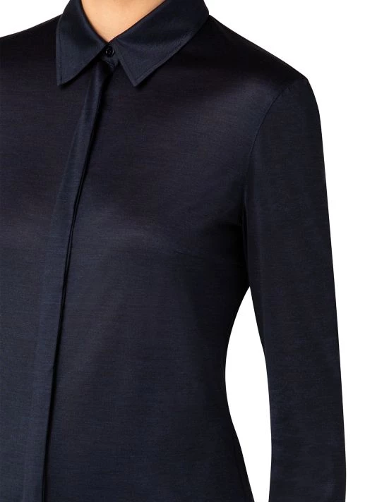 Akris Jersey Silk Fitted Shirt 8 Akris Jersey Silk Fitted Shirt - Image 6