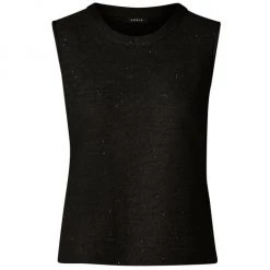 Akris Sequined Linen-Blend Shell