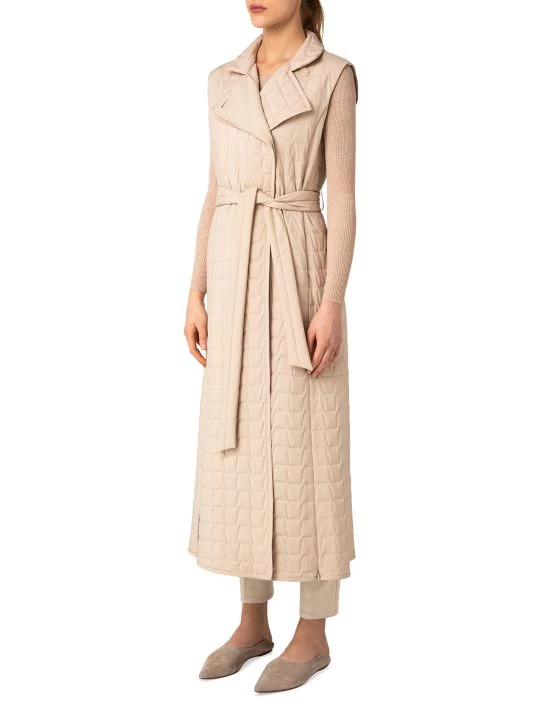 Akris Sleeveless Belted Quilted Coat 6 Akris Sleeveless Belted Quilted Coat - Image 4