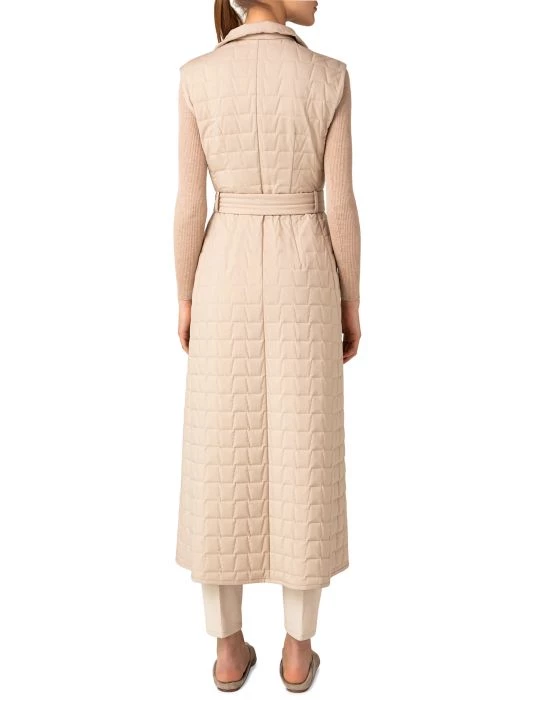 Akris Sleeveless Belted Quilted Coat 7 Akris Sleeveless Belted Quilted Coat - Image 5