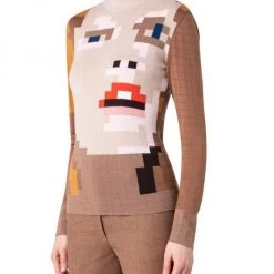 Akris Pixelated Face Sweater -Akris Sales Shop unnamed file 815