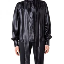 Akris Silk Lamé Blouse 10 Akris Silk Lamé Blouse -Akris Sales Shop unnamed file 833