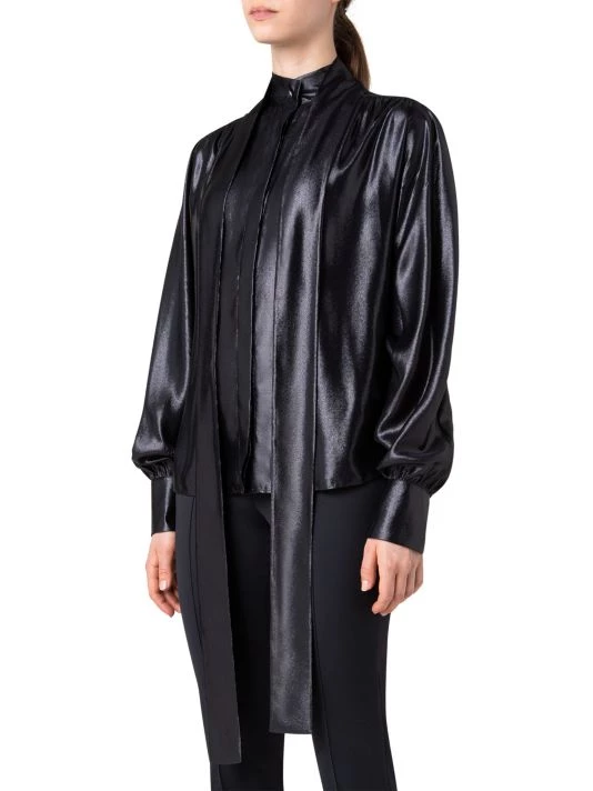 Akris Silk Lamé Blouse 6 Akris Silk Lamé Blouse - Image 4