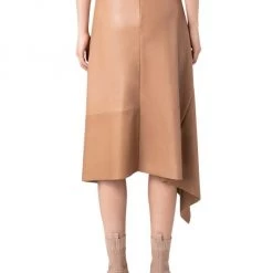 Akris Leather Asymmetric Midi-Skirt -Akris Sales Shop unnamed file 841