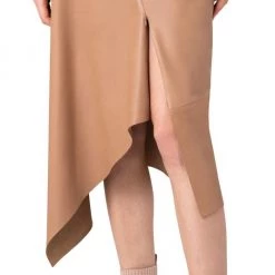 Akris Leather Asymmetric Midi-Skirt -Akris Sales Shop unnamed file 842