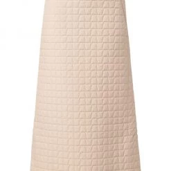 Akris Quilted Trapezoid, A-Line Midi-Skirt
