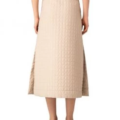 Akris Quilted Trapezoid, A-Line Midi-Skirt -Akris Sales Shop unnamed file 846
