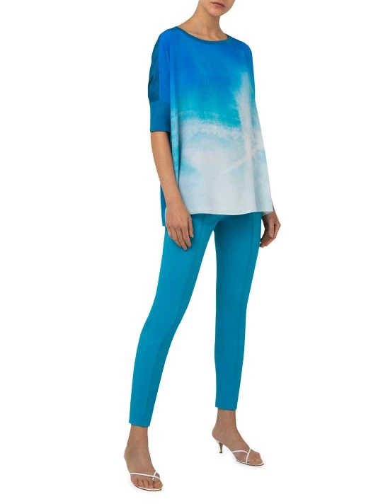 Akris St. Gallen Sky Pieced Silk Tunic 4 Akris St. Gallen Sky Pieced Silk Tunic - Image 2