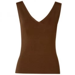Akris Stretch Silk V-Neck Tank