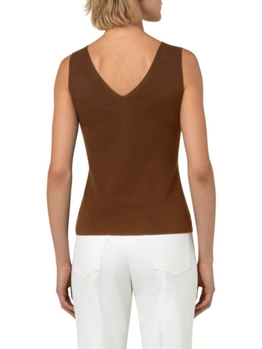 Akris Stretch Silk V-Neck Tank 7 Akris Stretch Silk V-Neck Tank - Image 5