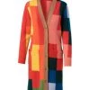 Akris Cashmere Colorblocked Cardigan