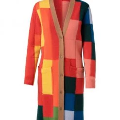 Akris Cashmere Colorblocked Cardigan