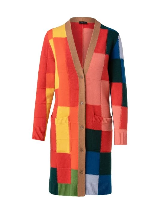 Akris Cashmere Colorblocked Cardigan 3 Akris Cashmere Colorblocked Cardigan