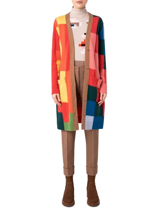 Akris Cashmere Colorblocked Cardigan 4 Akris Cashmere Colorblocked Cardigan - Image 2