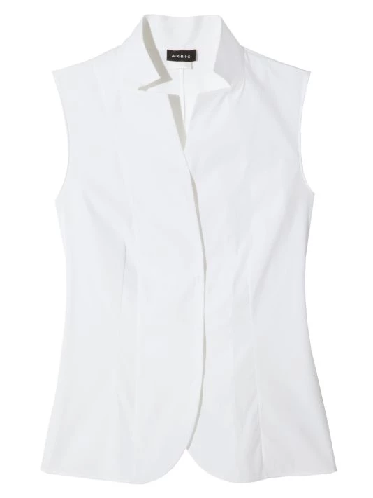 Akris Stand Collar Blouse 3 Akris Stand Collar Blouse