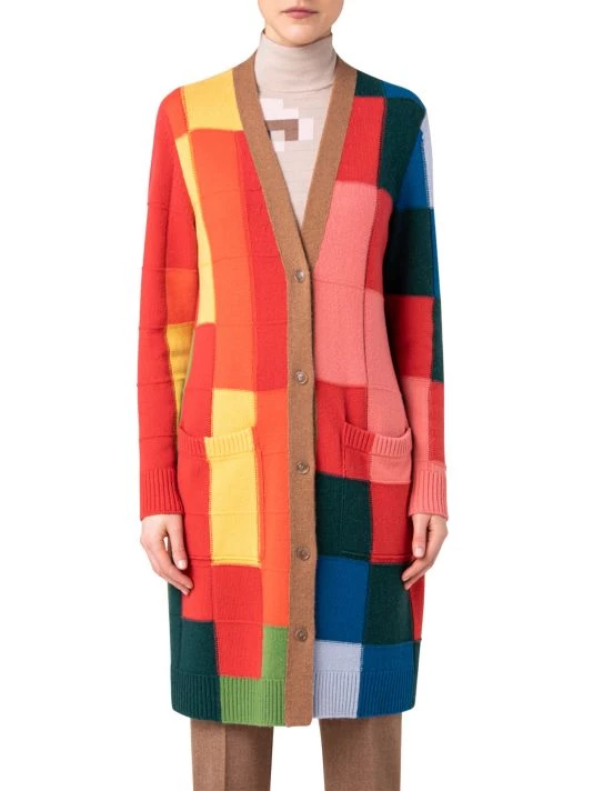 Akris Cashmere Colorblocked Cardigan 5 Akris Cashmere Colorblocked Cardigan - Image 3