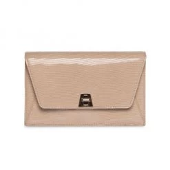 Akris Anouk Lizard-Embossed Leather Envelope Bag