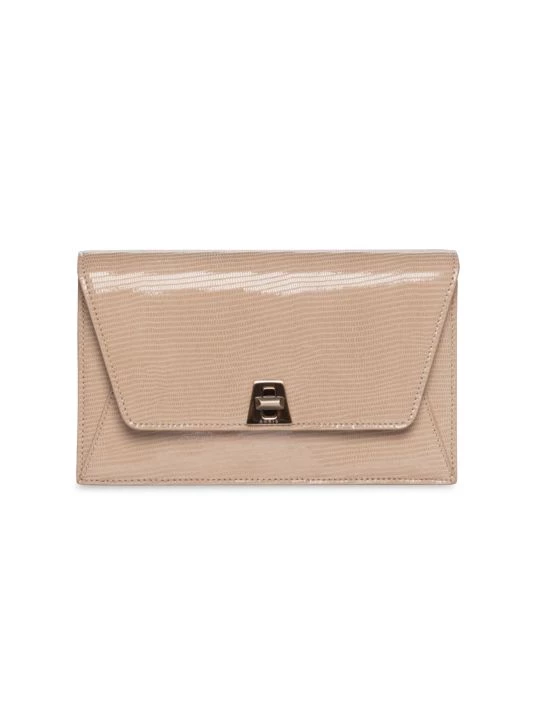 Akris Anouk Lizard-Embossed Leather Envelope Bag 3 Akris Anouk Lizard-Embossed Leather Envelope Bag