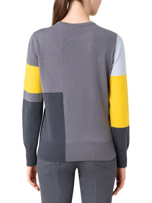 Akris Cashmere Intarsia Knit Sweater 7 Akris Cashmere Intarsia Knit Sweater - Image 5