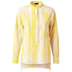 Akris Waterstripe-Print Cotton Voile Blouse