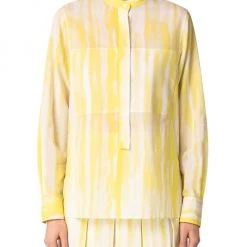 Akris Waterstripe-Print Cotton Voile Blouse 11 Akris Waterstripe-Print Cotton Voile Blouse -Akris Sales Shop unnamed file 940