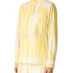 Akris Waterstripe-Print Cotton Voile Blouse 12 Akris Waterstripe-Print Cotton Voile Blouse -Akris Sales Shop unnamed file 941