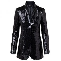 Akris Layered Sequin-Embroidered Blazer