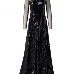 Akris Sequined A-Line Gown