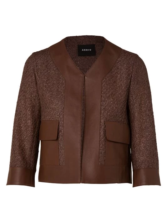 Akris Cropped Tweed Jacket 3 Akris Cropped Tweed Jacket