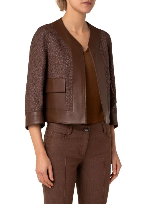 Akris Cropped Tweed Jacket 6 Akris Cropped Tweed Jacket - Image 4