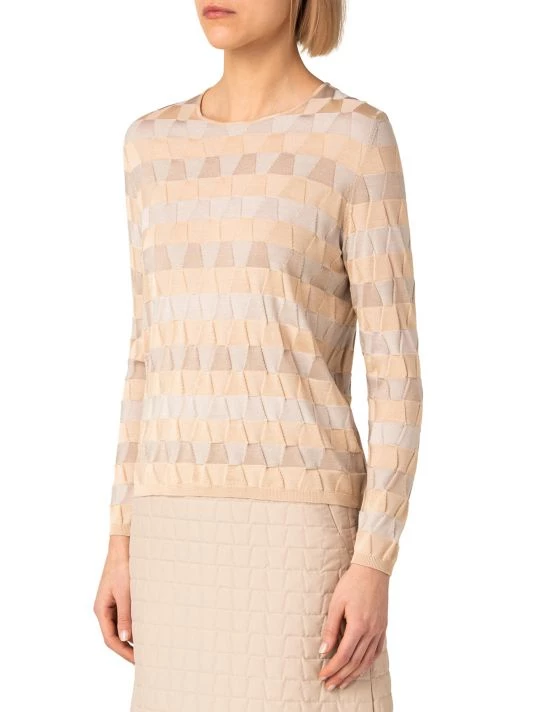 Akris Striped Trapezoid Jacquard Top 6 Akris Striped Trapezoid Jacquard Top - Image 4