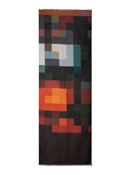 Akris Shawl 701 Colorblock Scarf 3 Akris Shawl 701 Colorblock Scarf