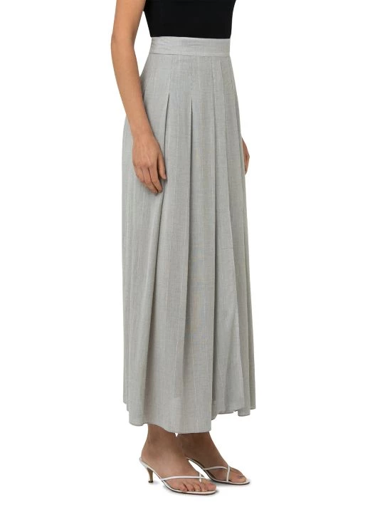 Akris Crepe Pleated Striped Skirt 5 Akris Crepe Pleated Striped Skirt - Image 3