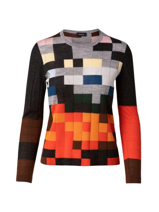 Akris Knit Colorblocked Sweater 3 Akris Knit Colorblocked Sweater