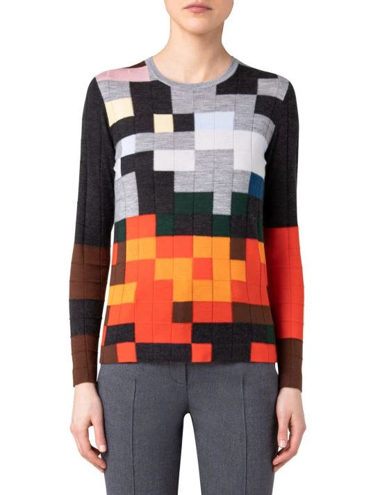 Akris Knit Colorblocked Sweater 4 Akris Knit Colorblocked Sweater - Image 2