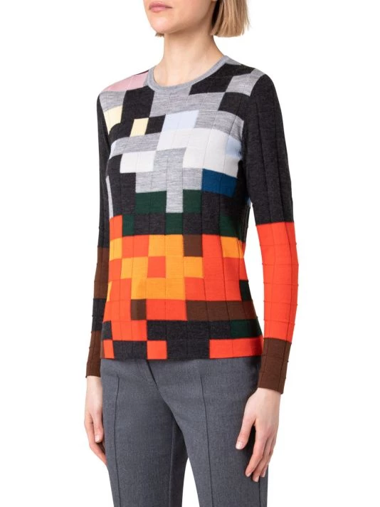 Akris Knit Colorblocked Sweater 5 Akris Knit Colorblocked Sweater - Image 3